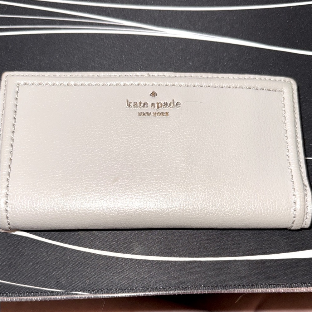 Kate Spade gray Leather Clutch